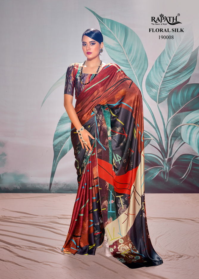 Rajpath Patang Floral Silk Festive Wear Weaving Saree Catalog